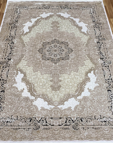 Ковер турецкий 0930A SHIMAL (Акрил - Полиэстер, бежевый, синий)