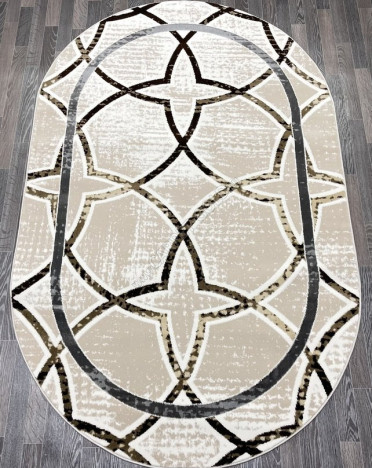 Ковер турецкий 40706A AURA (Акрил, бежевый, серый)