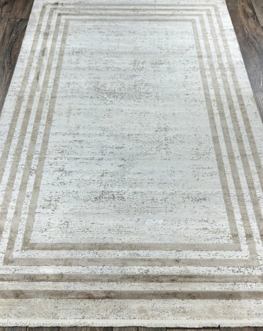 Ковер турецкий 05613A JULIA (Вискоза, бежевый)