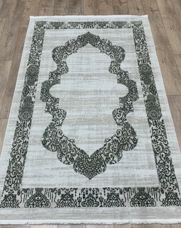 04570B CREAM/D.GREEN DECO