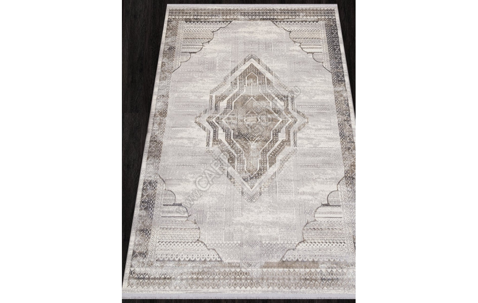 Ковер 07541A - CREAM HB / GREY FDY - Прямоугольник - коллекция ASADU