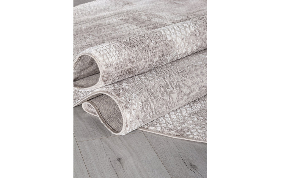 Ковер P1157 - L.GRAY / L.GRAY - Овал - коллекция LUCCI